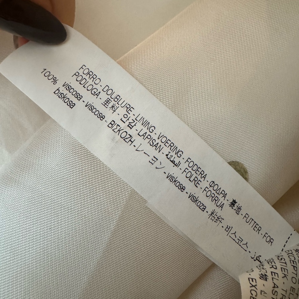 Zara Women's Cream Bomber Jacket - Picture 4 of 6